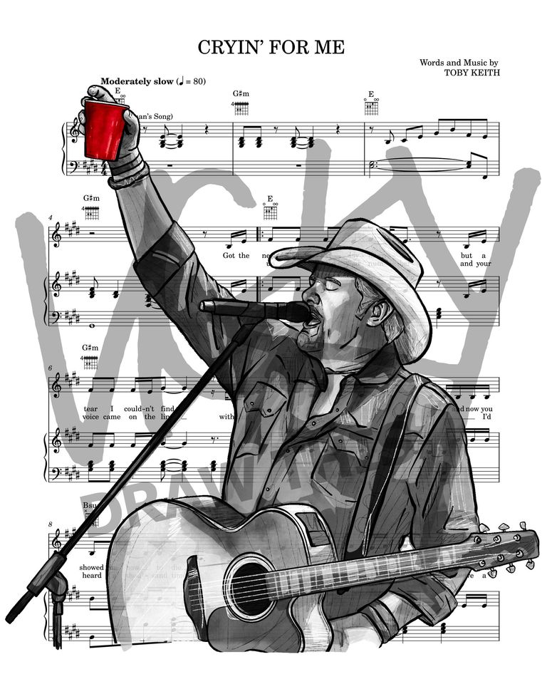 Toby Keith Art Print