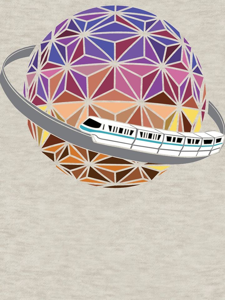 Spaceship Saturn With Teal Monorail Classic T-Shirt