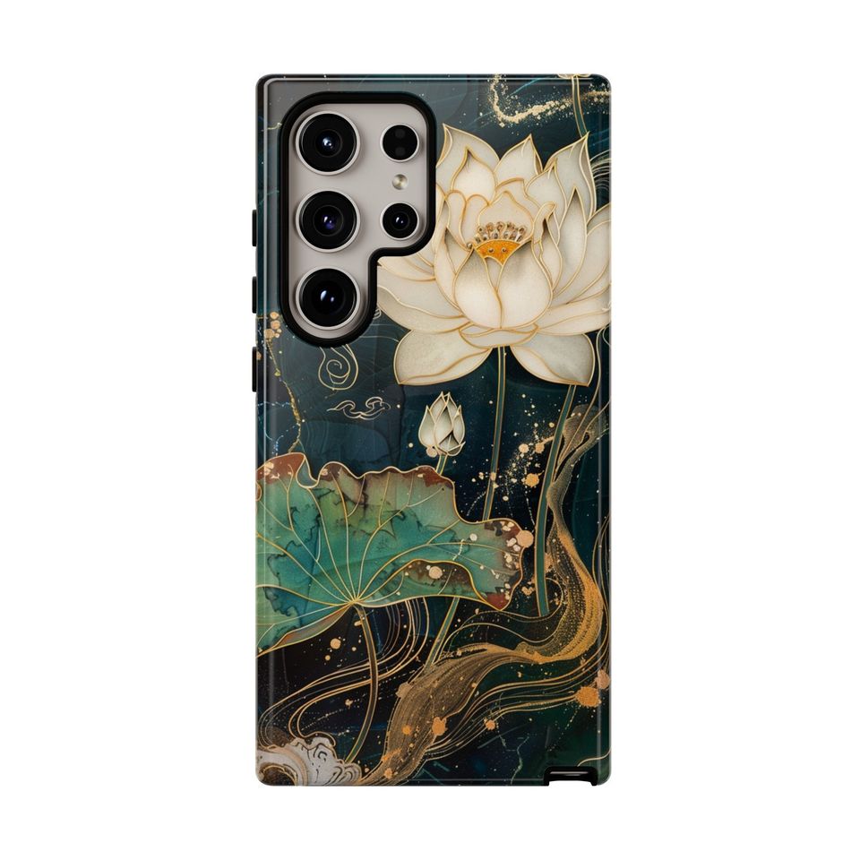 Lotus Floral Zen Art Phone Case for iPhone