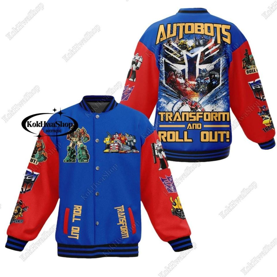 Transformers Autobots Jacket, Transformers Baseball Jacket, Transformers Jacket Men, Transformers Streetwear Jacket, Transformers Merch