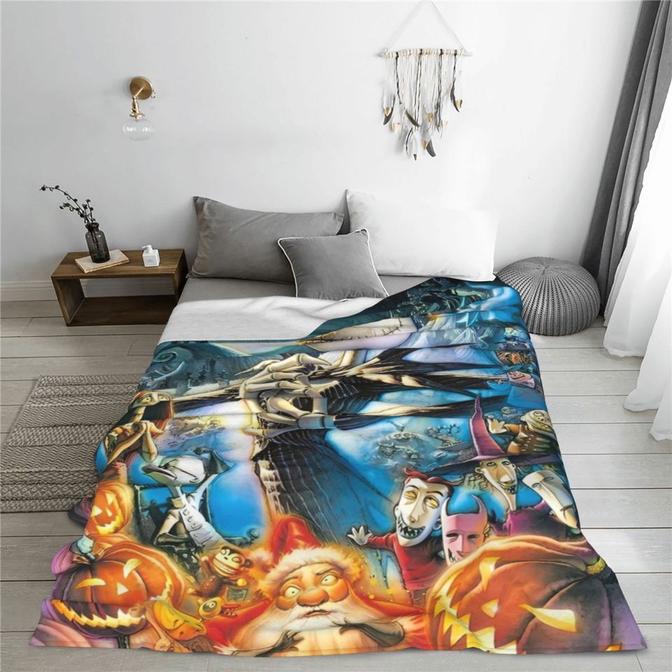 The Nightmare Before Christmas Knitted Blanket