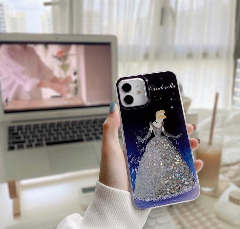 Cinde iPhone Case , Glitter, Heart, And Bling Fall Dress