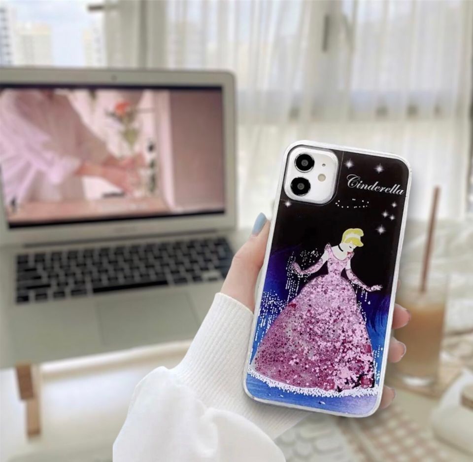 Cinde iPhone Case , Glitter, Heart, And Bling Fall Dress