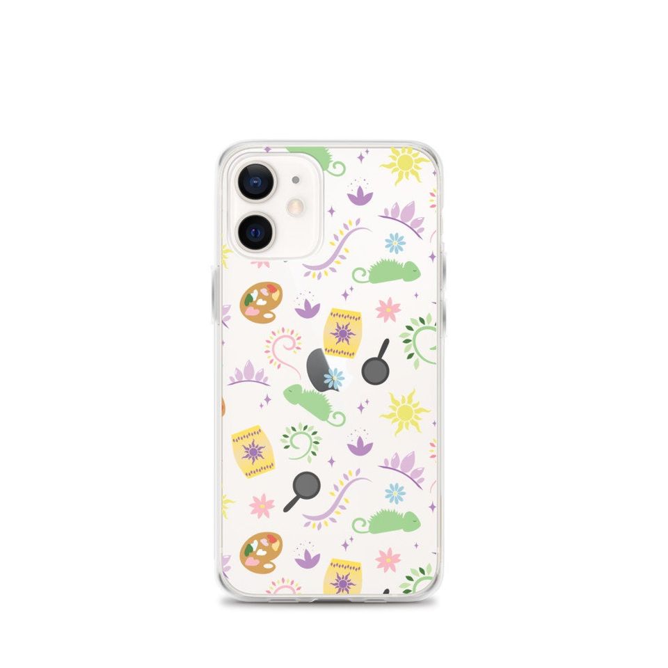 Clear Patterned Tangled iPhone Case, Tangled Pattern, Princess Phone Case