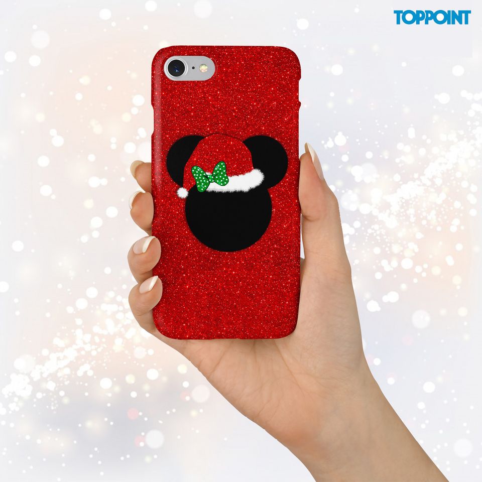 Christmas  case Mickey Mouse  E iPhone