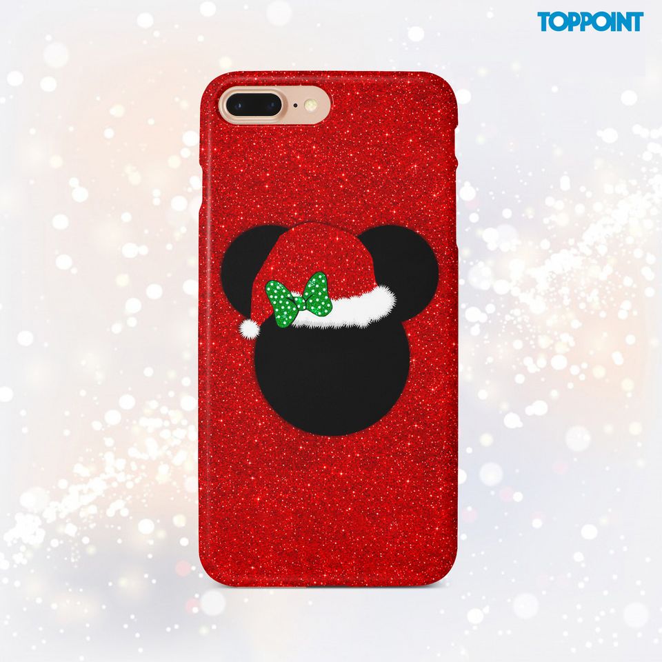 Christmas  case Mickey Mouse  E iPhone