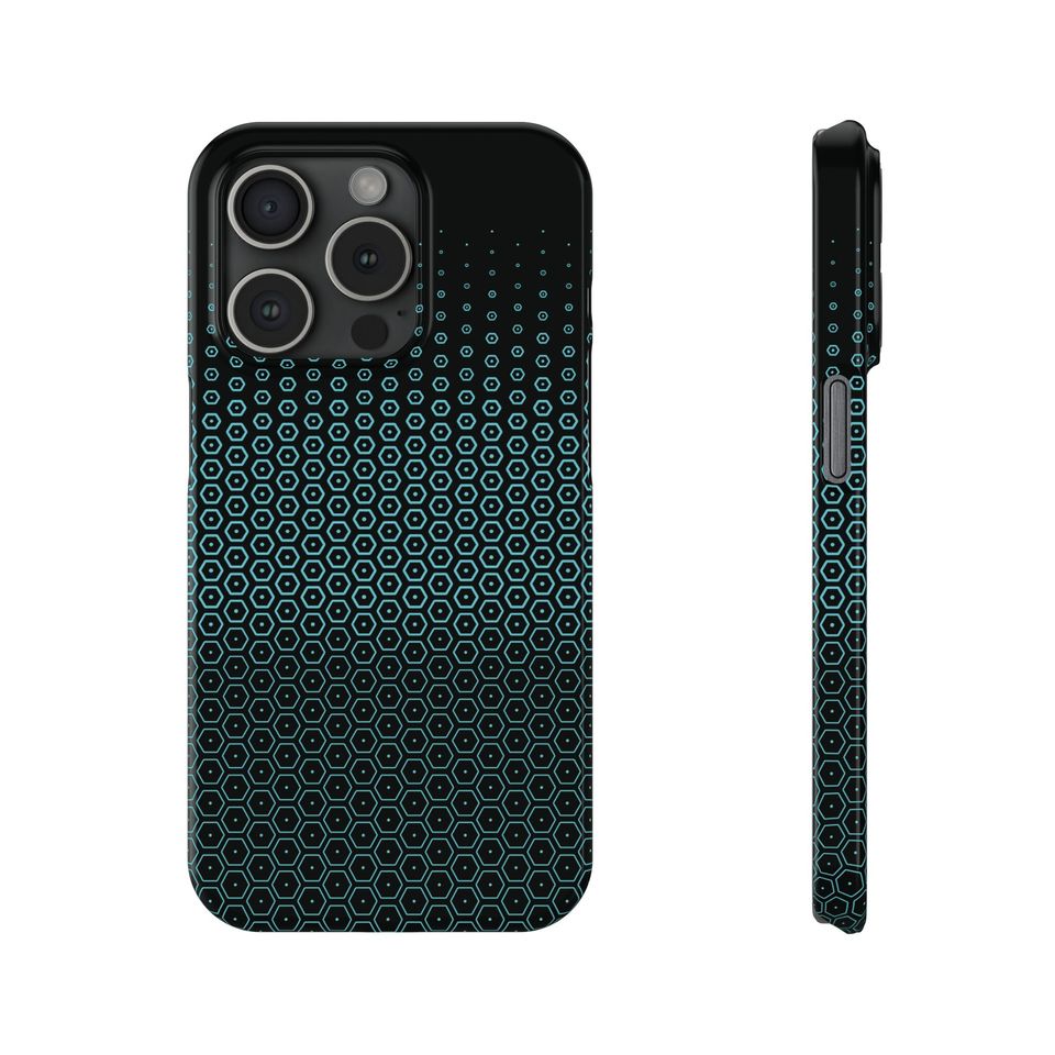 TRON Lightcycle / Run Queue Glass Pattern Slim Phone Cases for iPhone