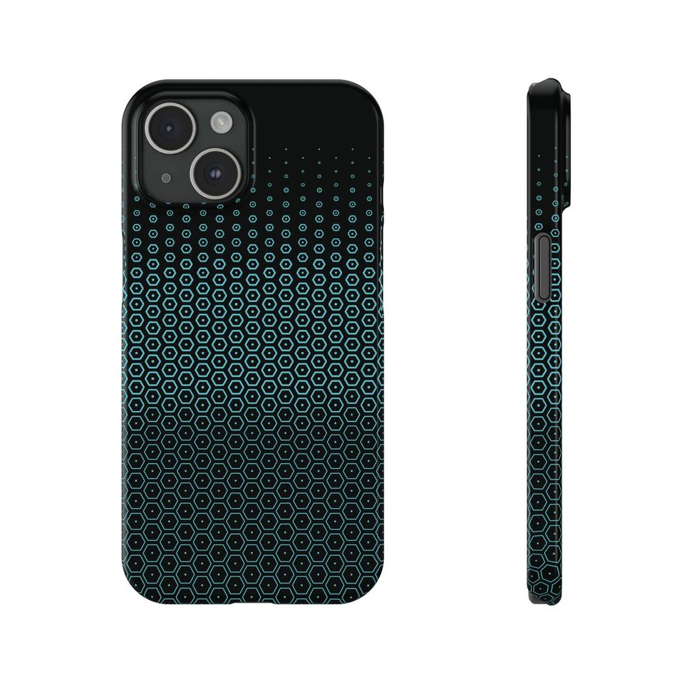 TRON Lightcycle / Run Queue Glass Pattern Slim Phone Cases for iPhone