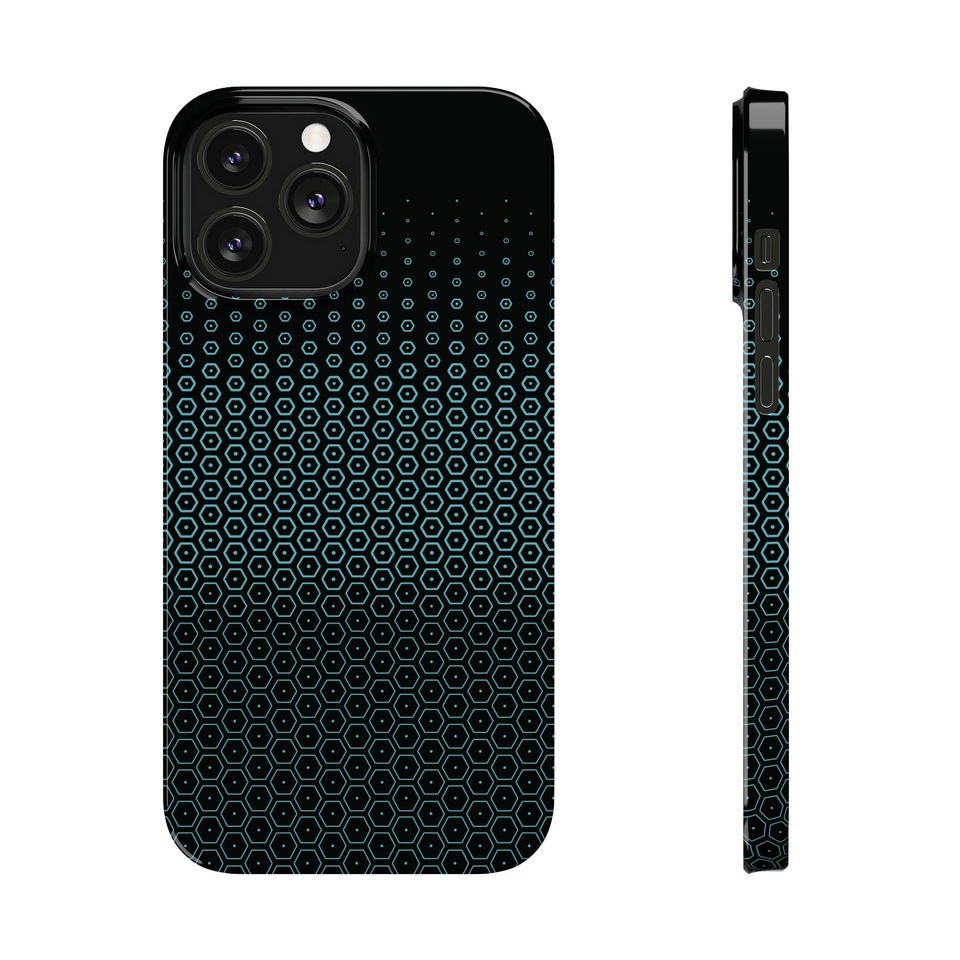 TRON Lightcycle / Run Queue Glass Pattern Slim Phone Cases for iPhone
