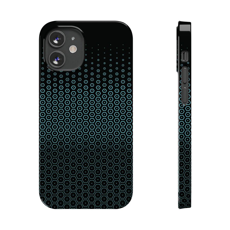 TRON Lightcycle / Run Queue Glass Pattern Slim Phone Cases for iPhone