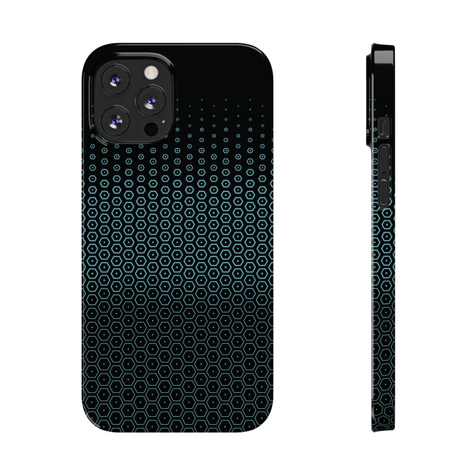 TRON Lightcycle / Run Queue Glass Pattern Slim Phone Cases for iPhone
