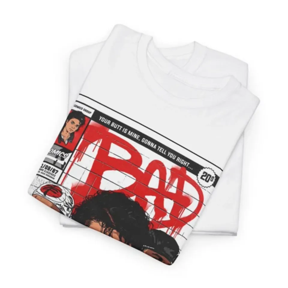 Michael Jackson Bad T shirt Unisex Heavy Cotton Tee