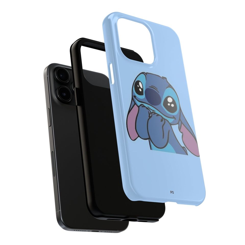 Cute Stitch Phone Case, Cartoon Stitch iPhone Case, iPhone 15