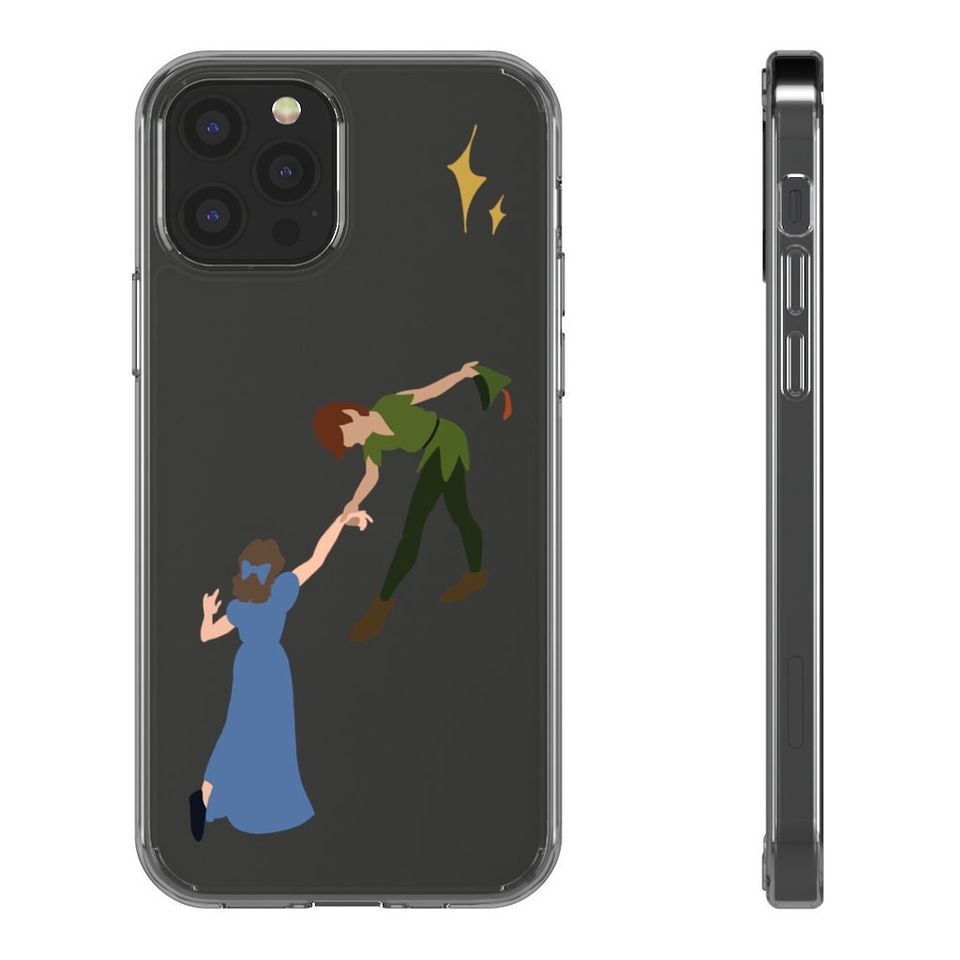 Peter and Wendy Clear iPhone Case | Peter Pan iPhone Case   Gift Packaging Available