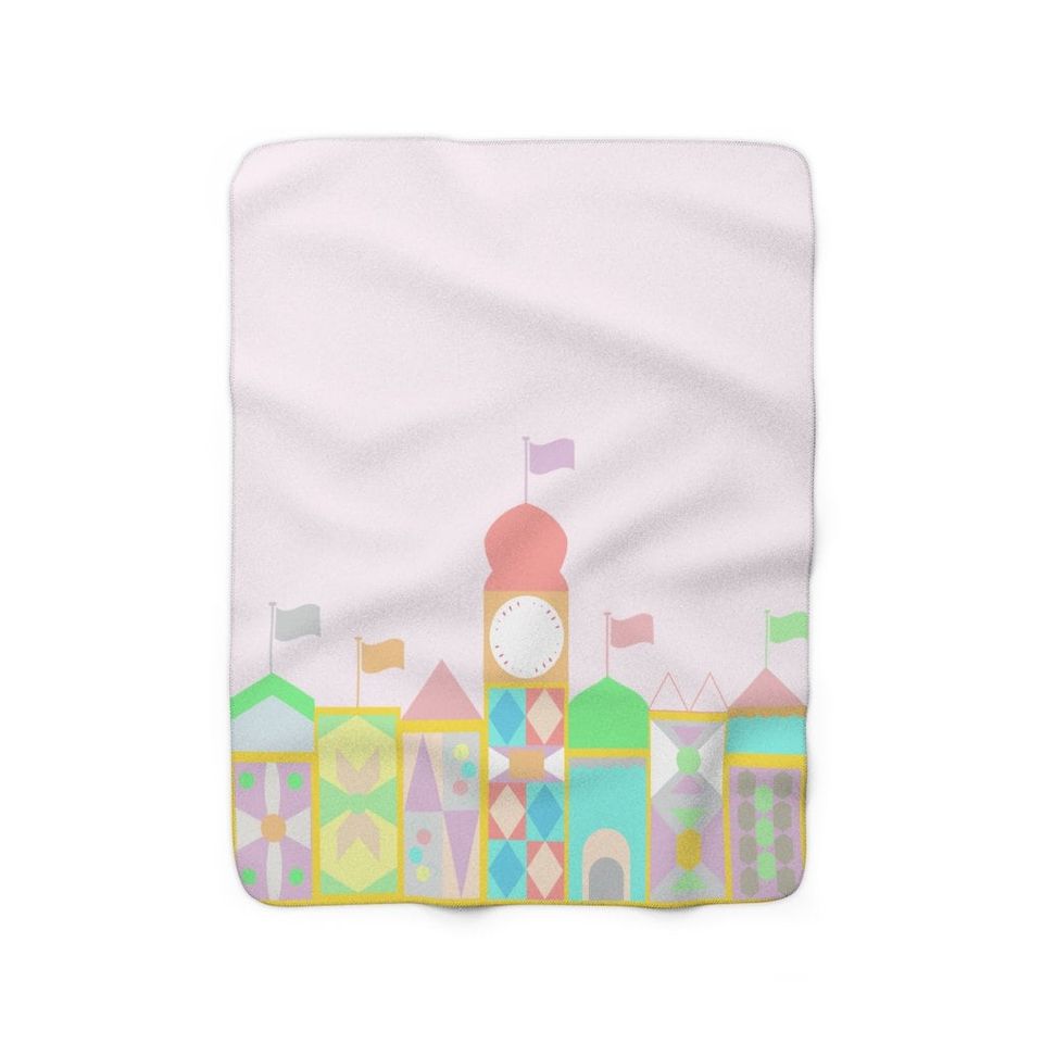 It's a Small World Blanket, Disney Sherpa Fleece Blanket