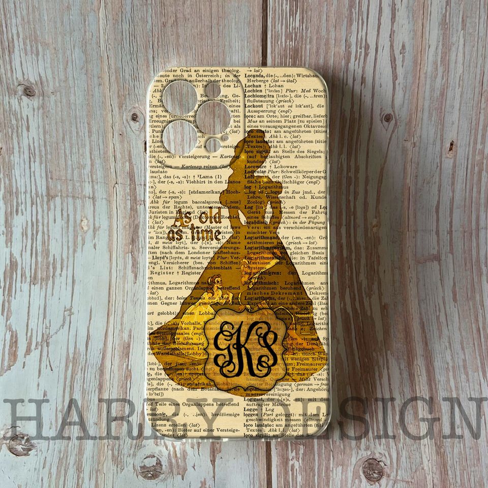 Beauty and the Beast Monogram iPhone