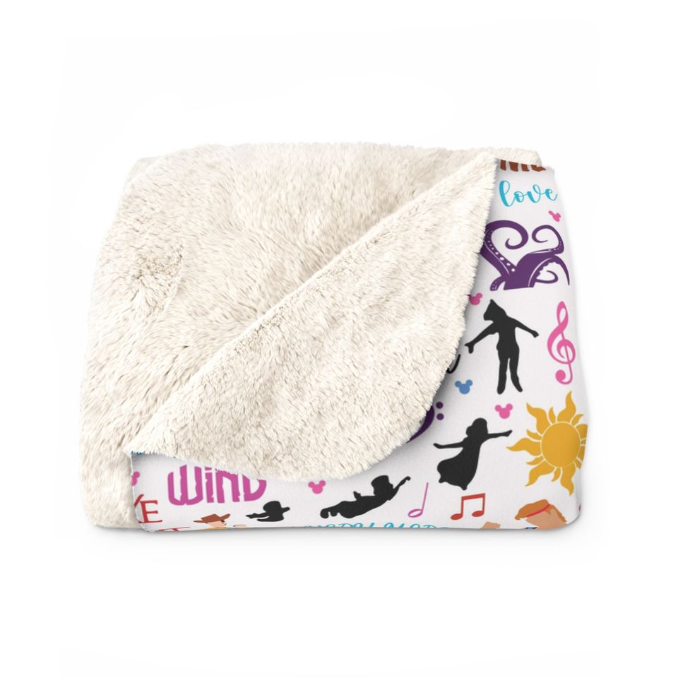 Disney Movie Music Inspired Sherpa Fleece Blanket