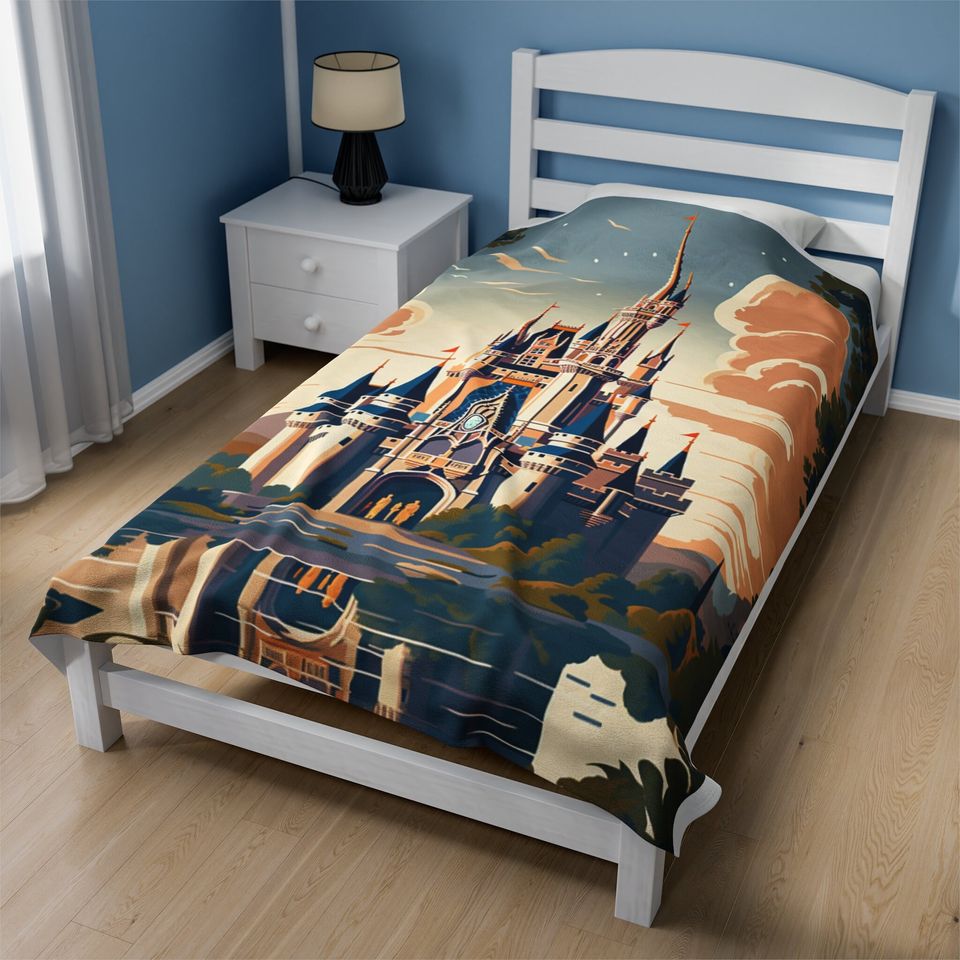 Cinderellas Castle Blanket, WDW Disney   Fleece Blanket