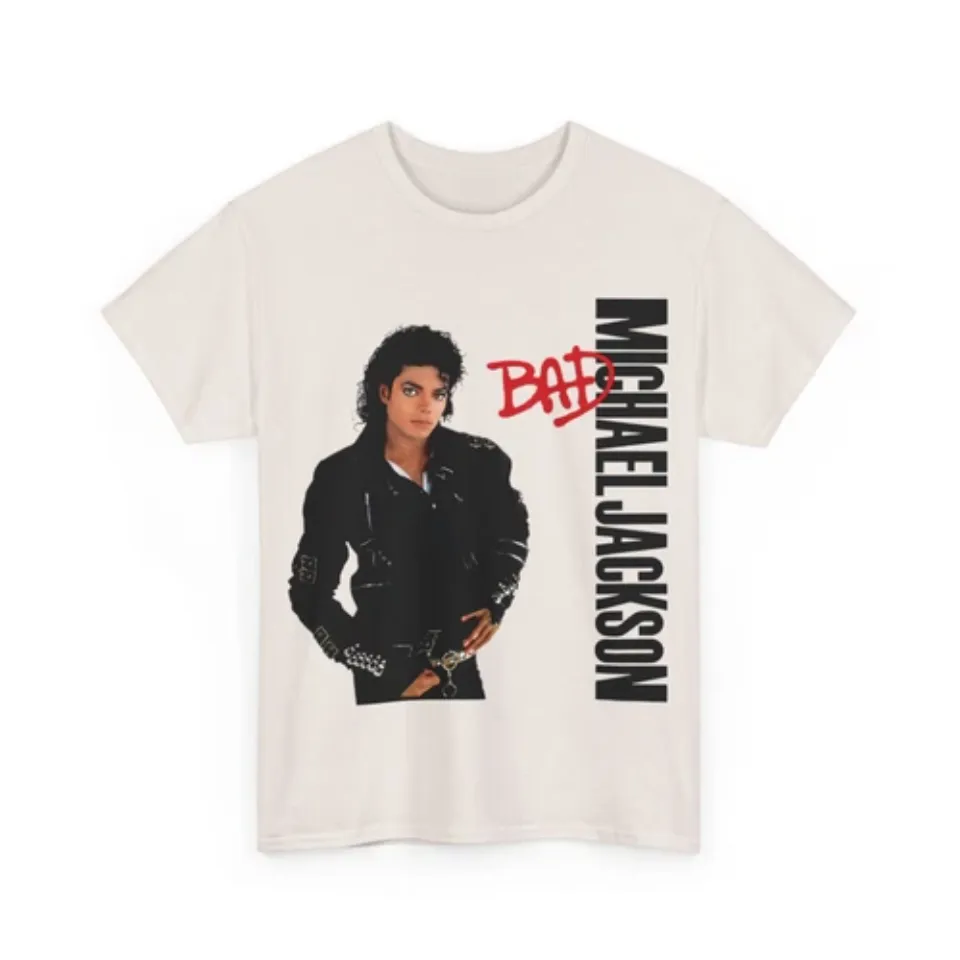 Michael Jackson Bad T Shirt Unisex Heavy Cotton Tee