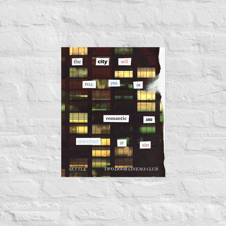Two Door Cinema Club Poster | Settle Lyric Print
