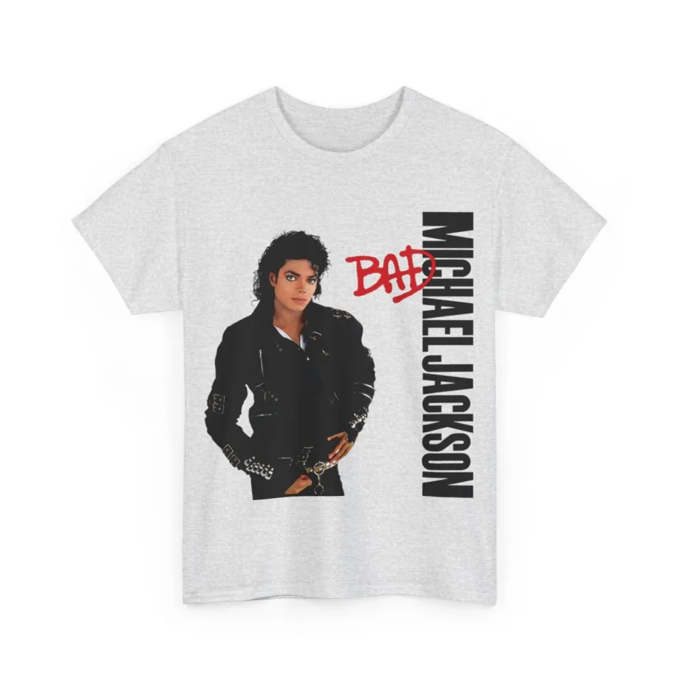 Michael Jackson Bad T Shirt Unisex Heavy Cotton Tee