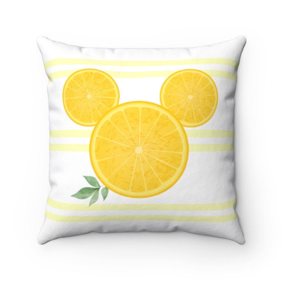 Mickey Orange Throw Pillow, Mickey Cushion, Disney Cushion, Minnie Pillow