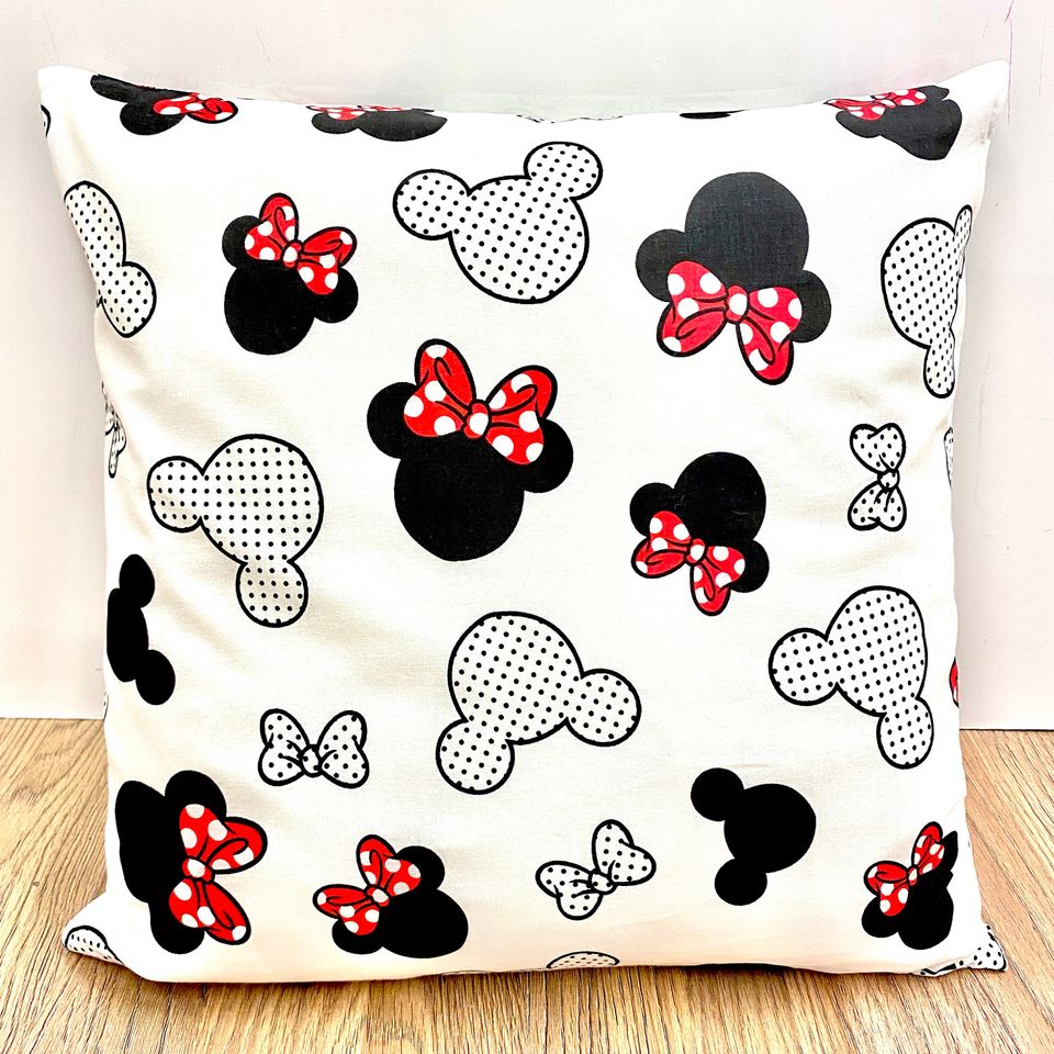 Handmade 100% Cotton Cushion Cover - Minnie Mouse