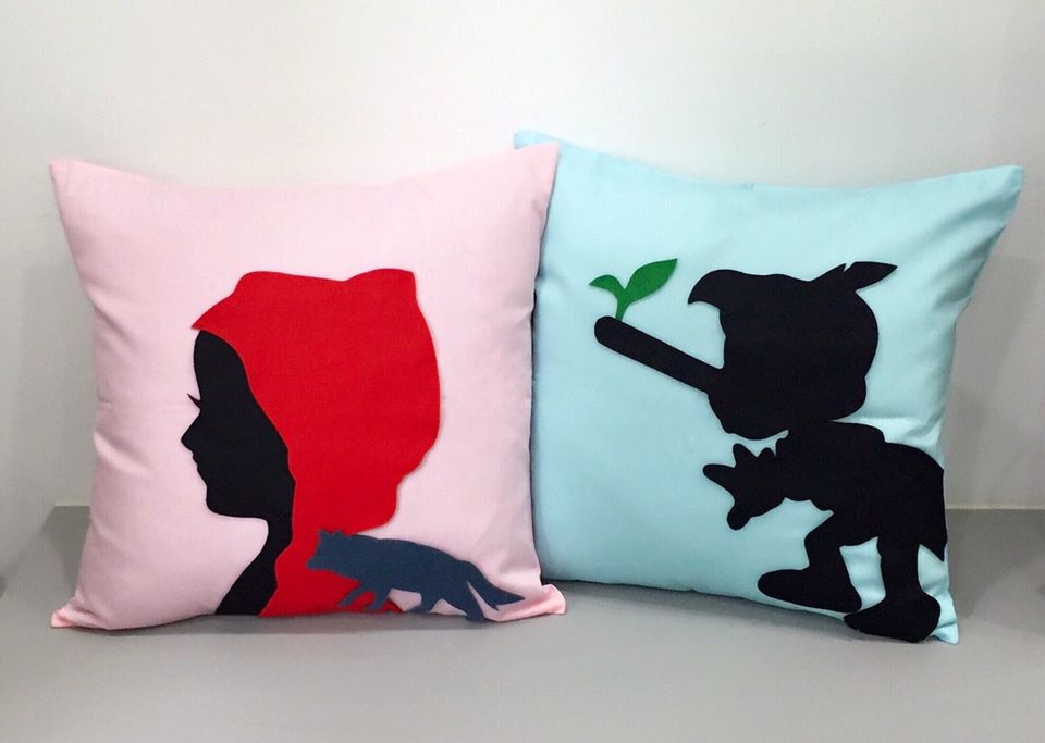 Neverland Peter Pan Tinkerbell Cameo Decorative Spring Green Pillow Cover