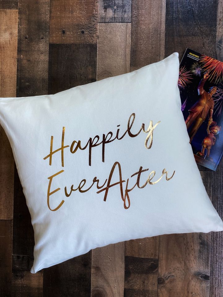 Happily Ever After Throw Pillow Cover / Pillowcase / Pillow Sham
