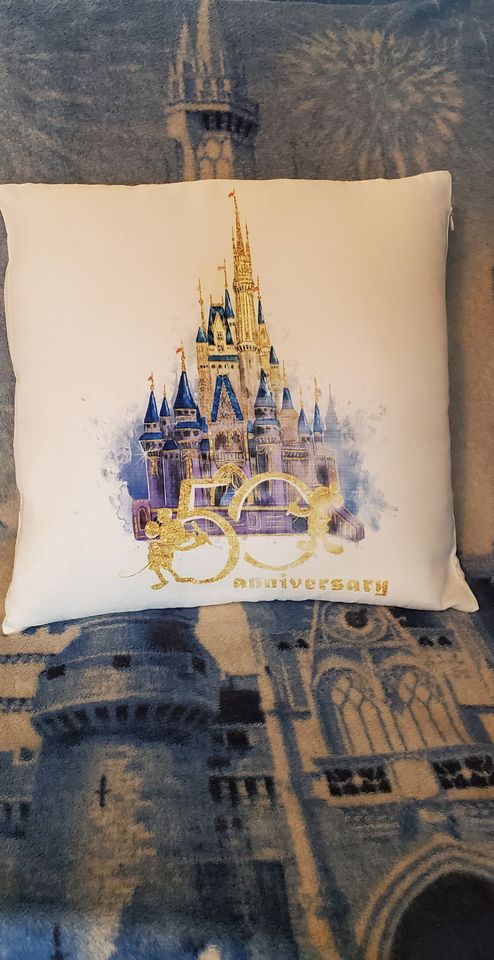 Magic Kingdom, Disney Anniversary Throw Pillow, Anniversary Pillow