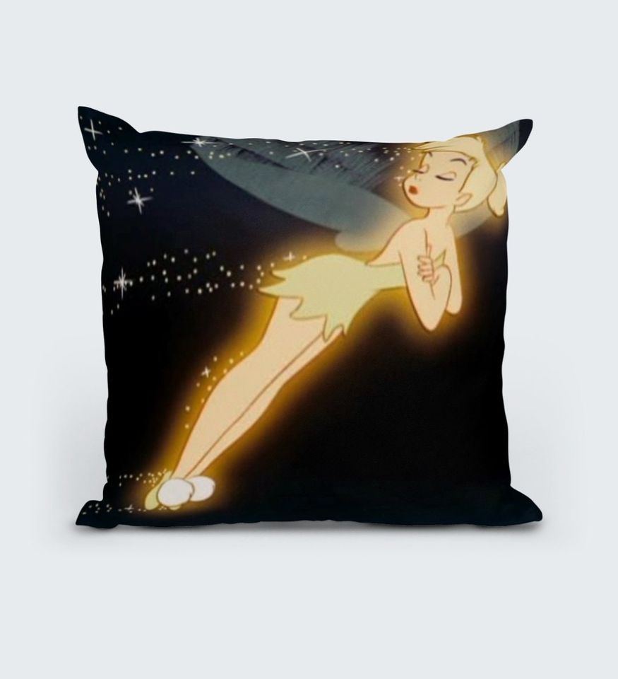 Tinkerbell Cushion (14x14) - Peter Pan - Royalty & Icons Collection