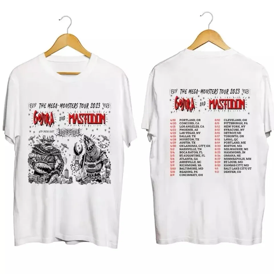 New Gojira and Mastodon The Mega Monsters T-Shirt