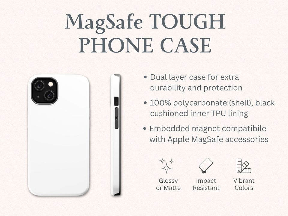 iPhone MagSafe Compatible Iridescent Print Phone Case Trendy Cute