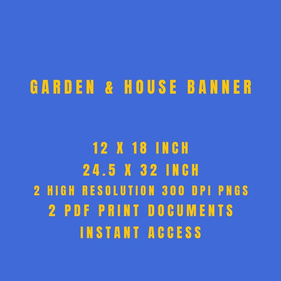 Halloween Garden Flag, Printable Design, Halloween Banner