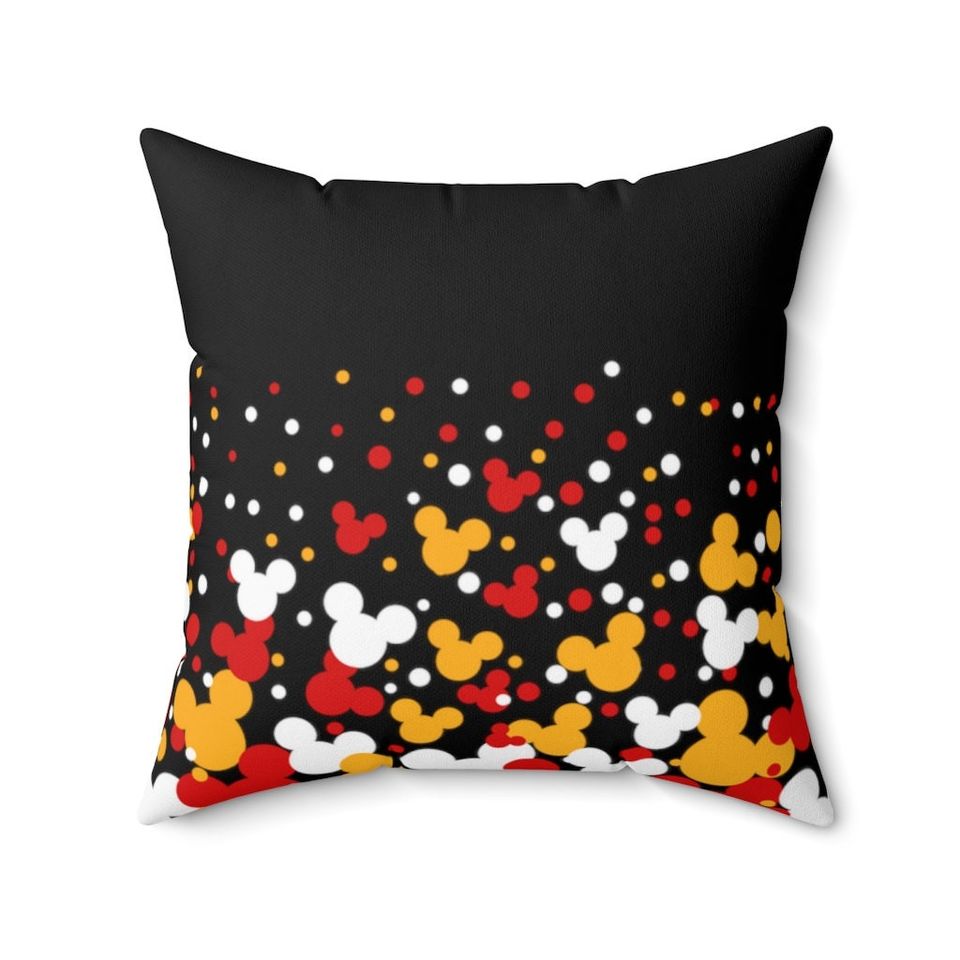 Mickey Mouse Colors Throw Pillow, Disney Pillow, Mickey Cushion, Disney Cushion