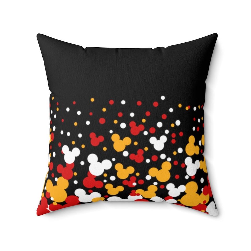 Mickey Mouse Colors Throw Pillow, Disney Pillow, Mickey Cushion, Disney Cushion