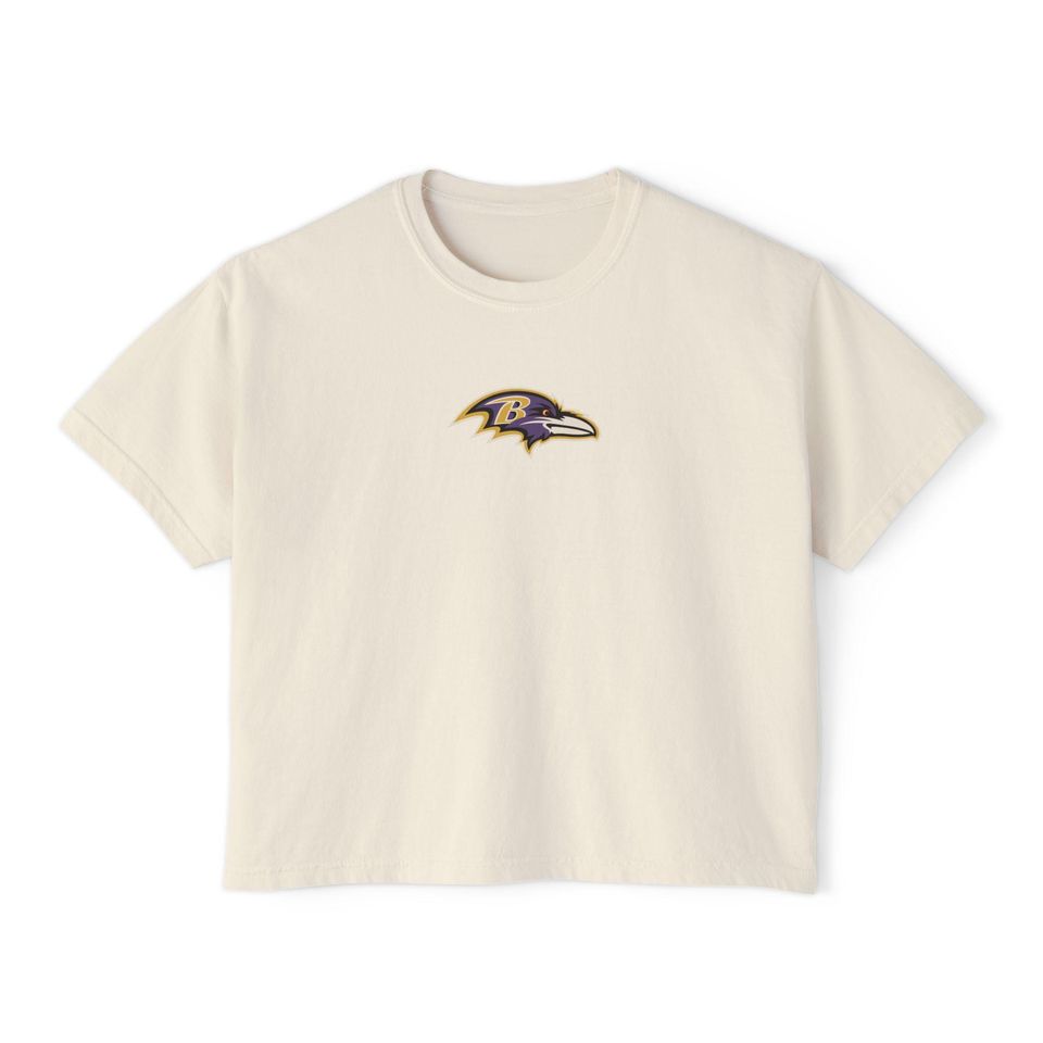 Baltimore raven's logo Flowy Cropped Tee