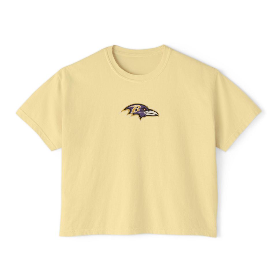 Baltimore raven's logo Flowy Cropped Tee