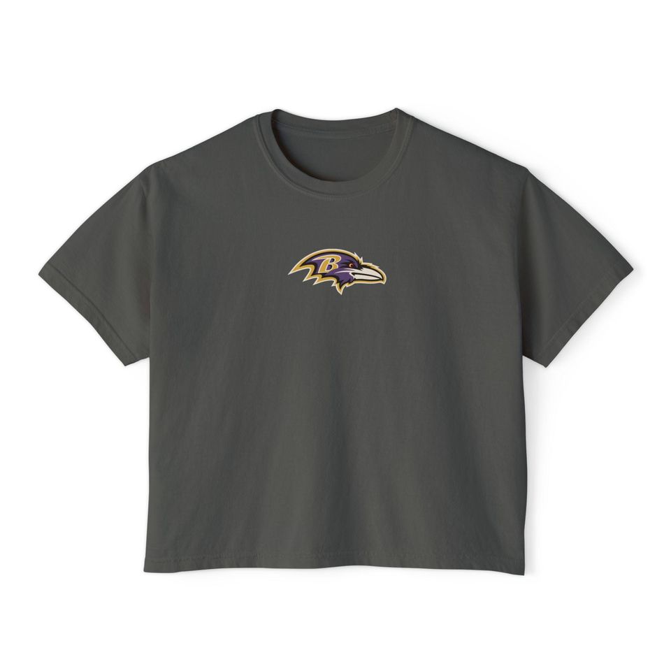 Baltimore raven's logo Flowy Cropped Tee