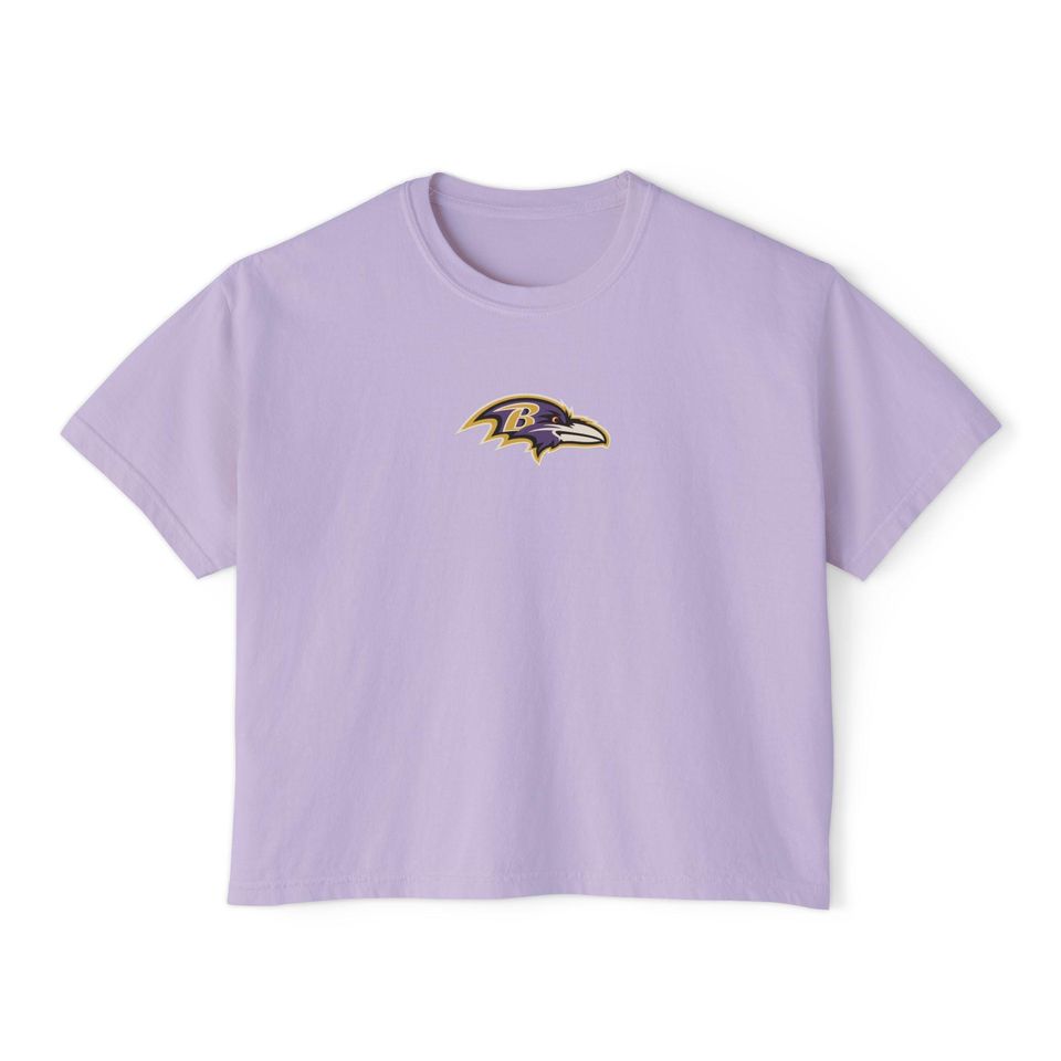 Baltimore raven's logo Flowy Cropped Tee