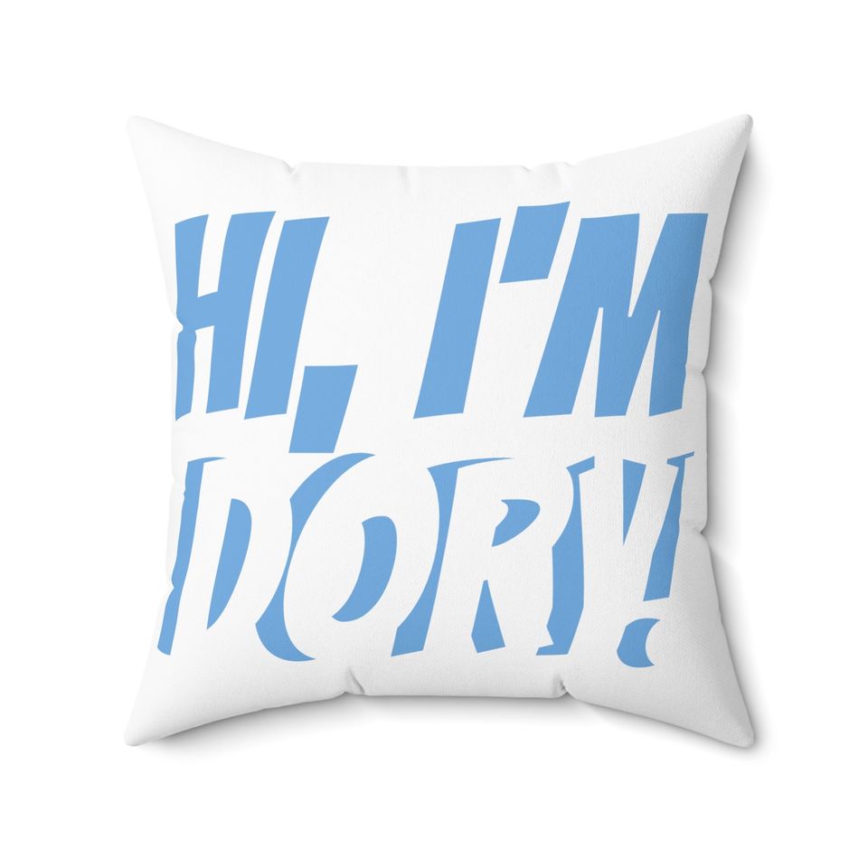 Spun Polyester Square Pillow Painting of Disney Pixar Finding Nemo