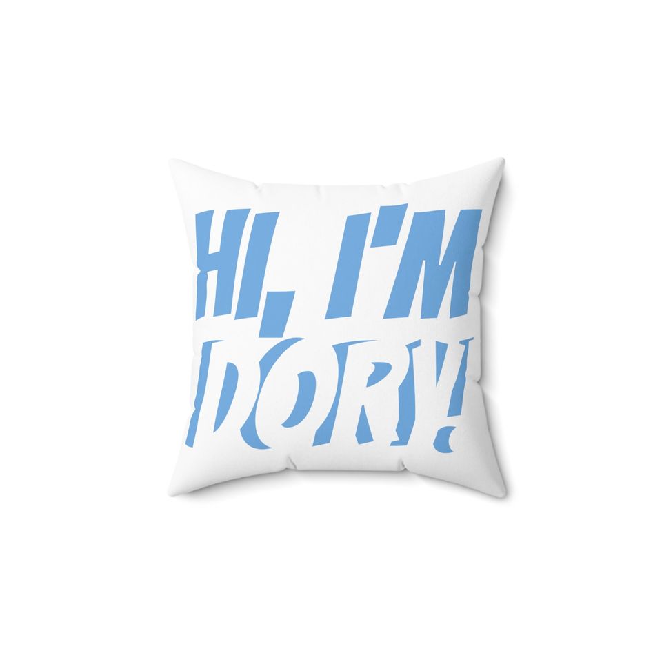 Spun Polyester Square Pillow Painting of Disney Pixar Finding Nemo