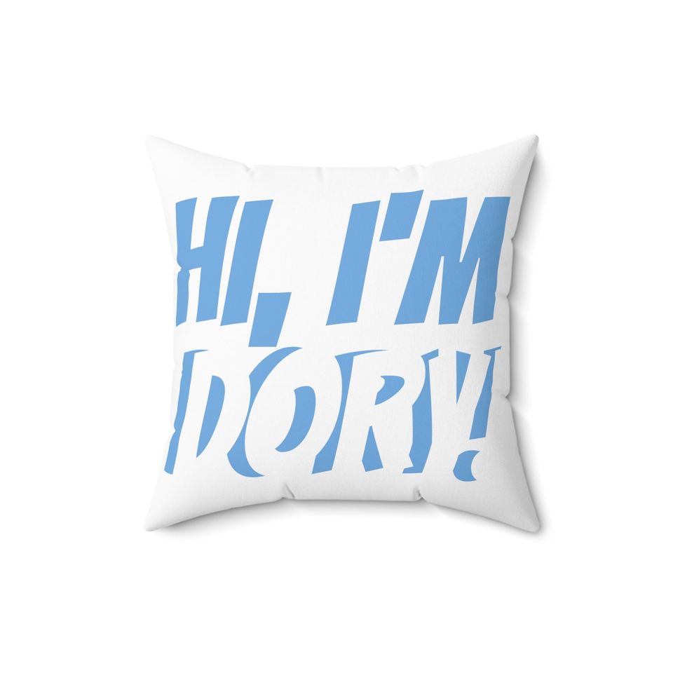 Spun Polyester Square Pillow Painting of Disney Pixar Finding Nemo