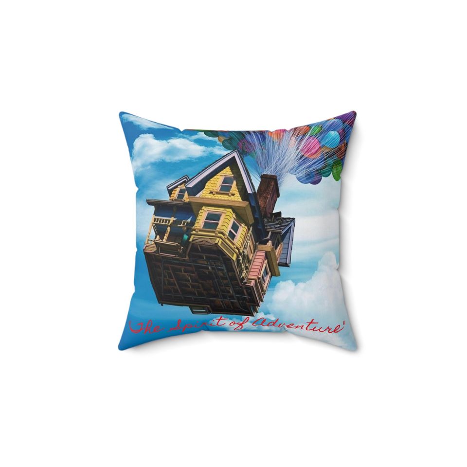 Disney UP Ellie and Carl Polyester Square Pillow