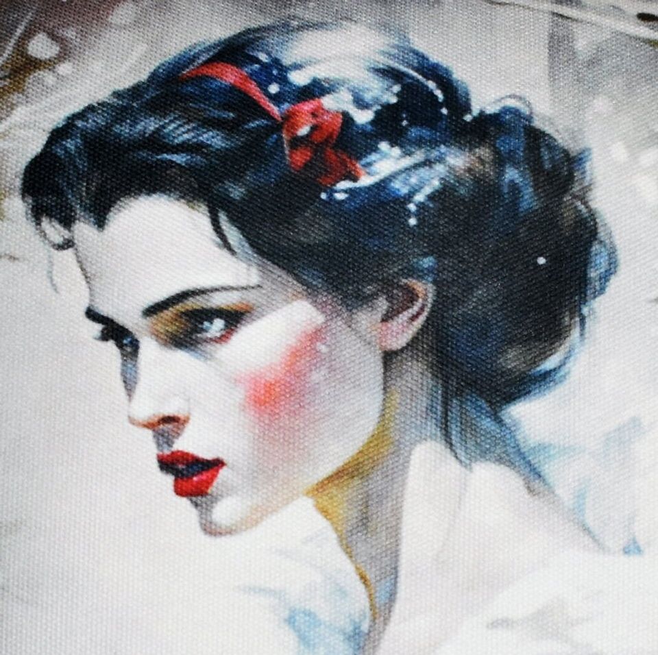 Gothic Snow White Cushion Cover