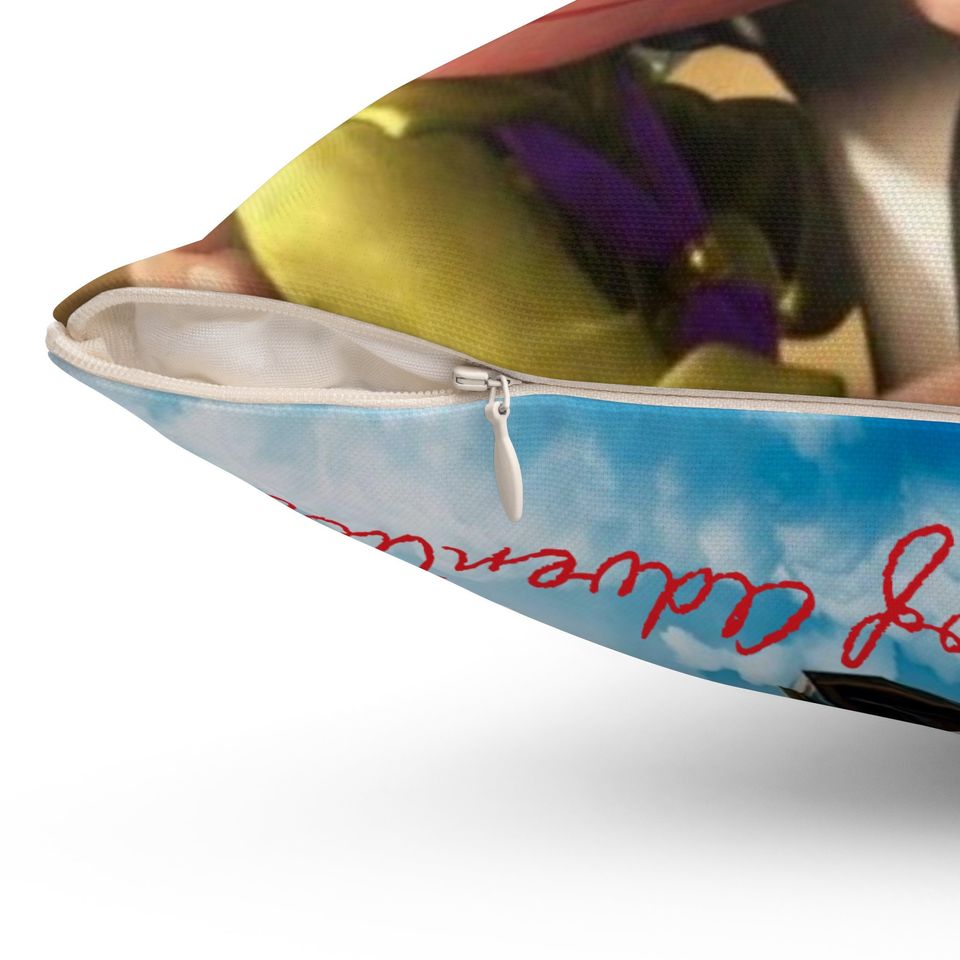 Disney UP Ellie and Carl Polyester Square Pillow