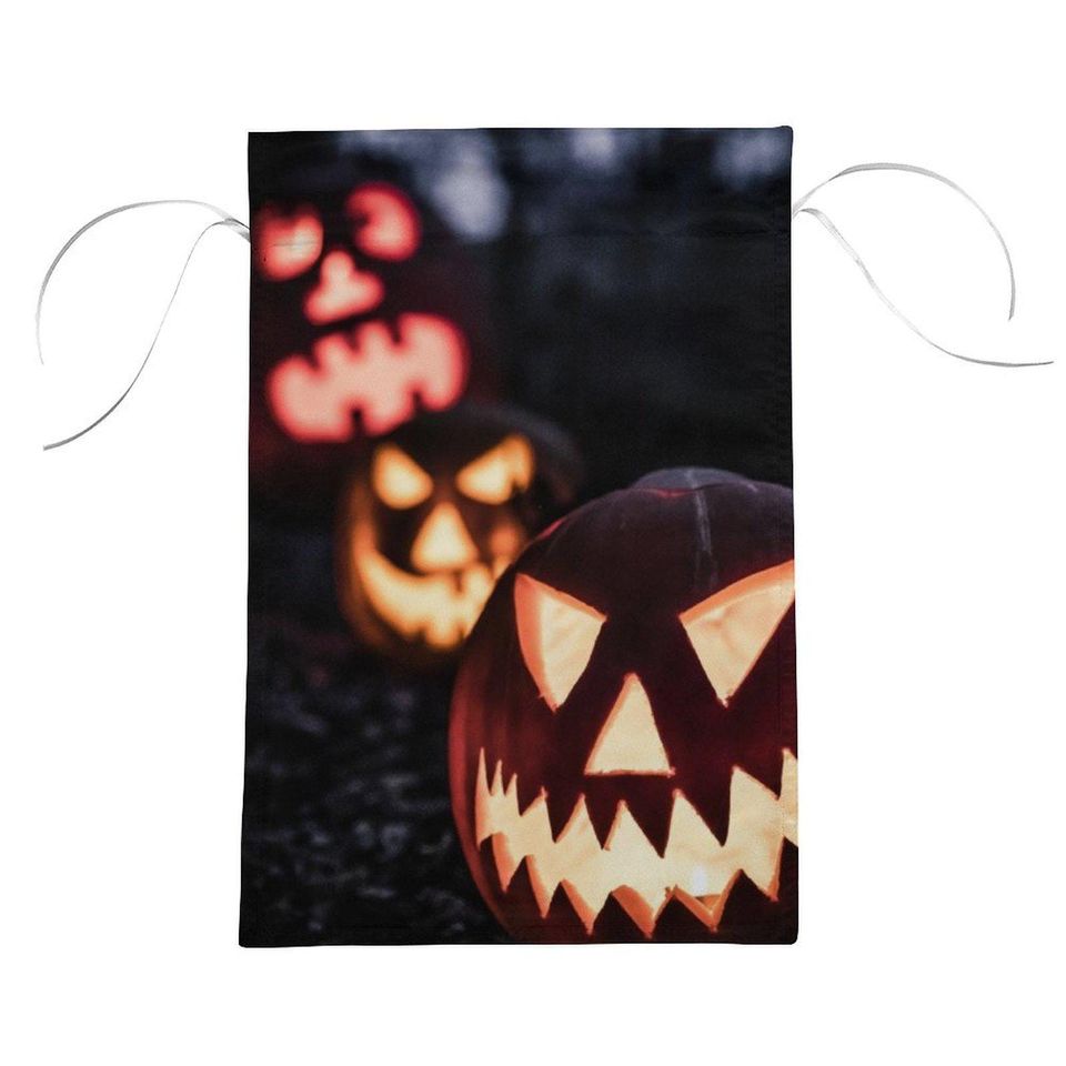 Jack-O'-Lantern Halloween Garden Flag - Spooky Pumpkin Yard Decor