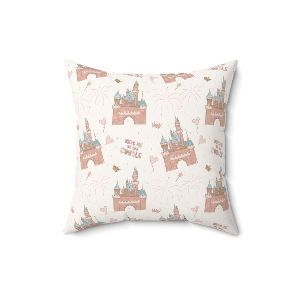 Castle Square Decorative Pillow