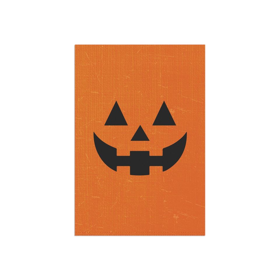 Halloween Garden flag, Jack-o-Lantern Flag, Pumpkin Garden Flag