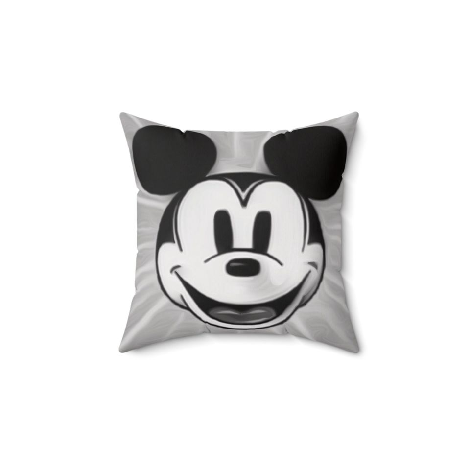 Spun Polyester Square Pillow Painting of Disney ~Mickey Mouse